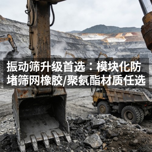振動(dòng)篩升級(jí)首選：模塊化防堵篩網(wǎng)橡膠/聚氨酯材質(zhì)任選