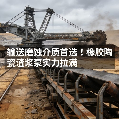 輸送磨蝕介質(zhì)首選！橡膠陶瓷渣漿泵實(shí)力拉滿