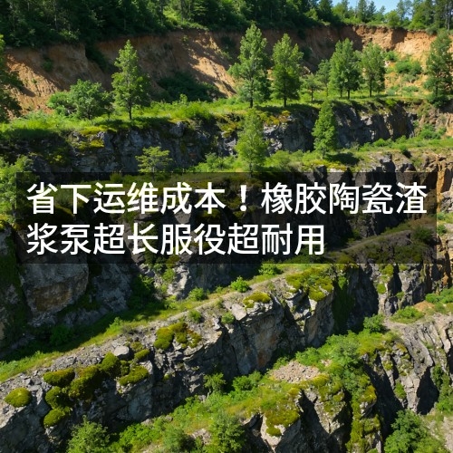 省下運(yùn)維成本！橡膠陶瓷渣漿泵超長(zhǎng)服役超耐用
