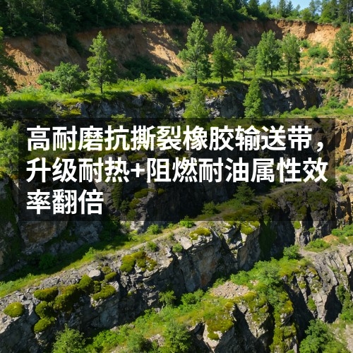 高耐磨抗撕裂橡膠輸送帶，升級耐熱+阻燃耐油屬性效率翻倍