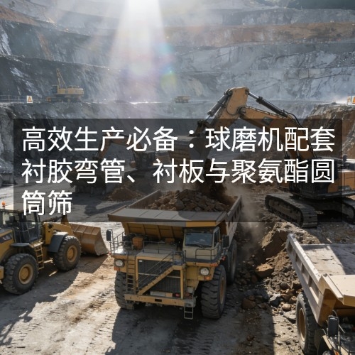 高效生產(chǎn)必備：球磨機(jī)配套襯膠彎管、襯板與聚氨酯圓筒篩