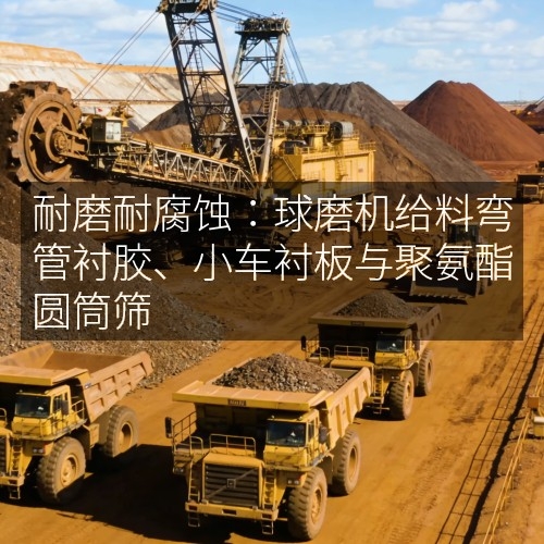 耐磨耐腐蝕：球磨機(jī)給料彎管襯膠、小車襯板與聚氨酯圓筒篩