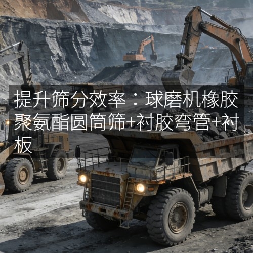 提升篩分效率：球磨機(jī)橡膠聚氨酯圓筒篩+襯膠彎管+襯板