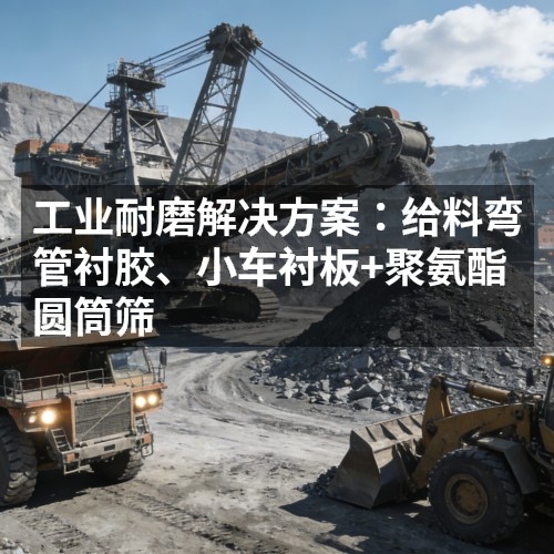 工業(yè)耐磨解決方案：給料彎管襯膠、小車襯板+聚氨酯圓筒篩